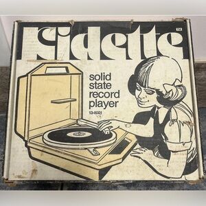 Vintage Kidette Solid State Record Player 13-8001 w/ Box – Tested Works